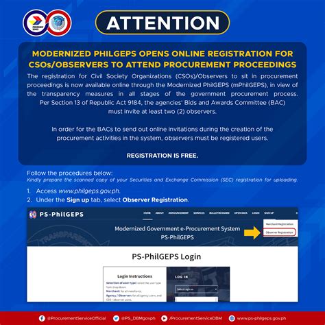 www.philgeps.gov.ph registration